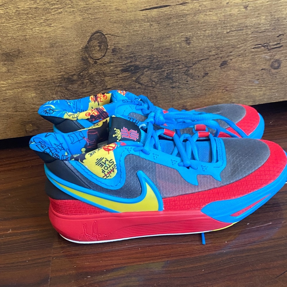 Nike Kids Red and Blue Sneakers